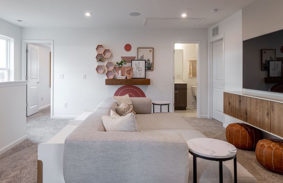 Furnished interior view inside a new home in Parkside Crossing, Charlotte (Image 16).