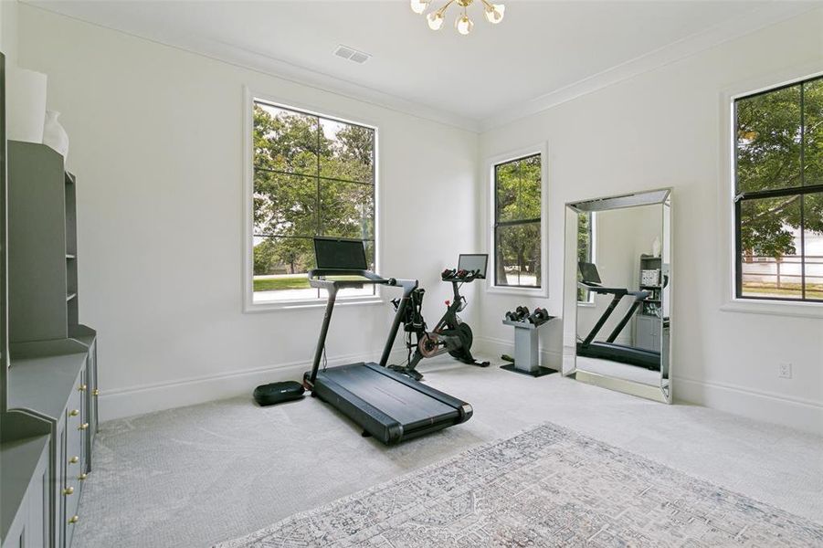 Furnished interior view inside a new home in , Keller (Image 29).