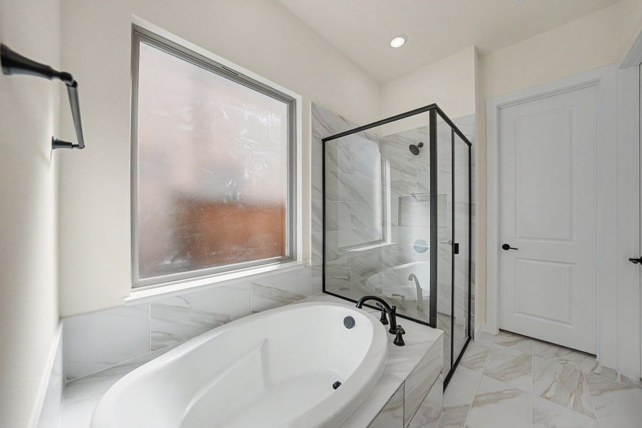 Furnished interior view inside a new home in Light Farms Brenham - 40' Lots, Celina (Image 9).