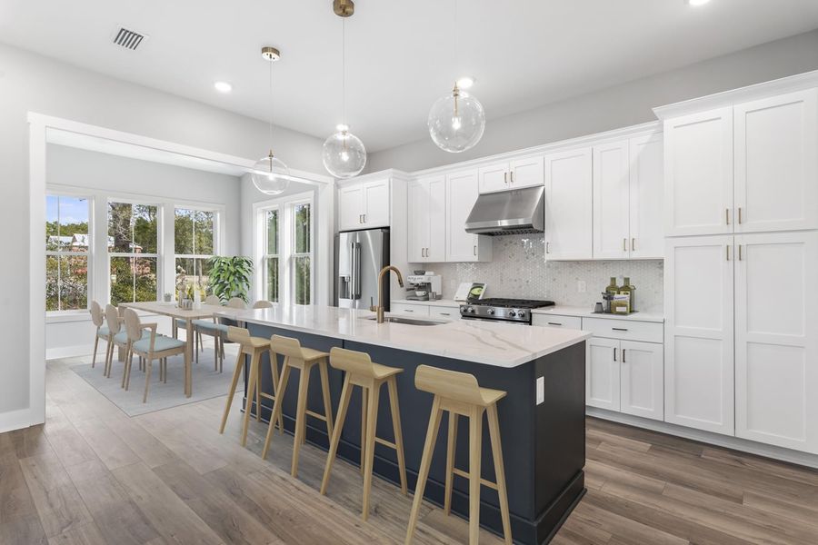 Representative furnished interior of a home built from the Marino by Brock Built in Nautilus Pointe, Inlet Beach (Image 22).
