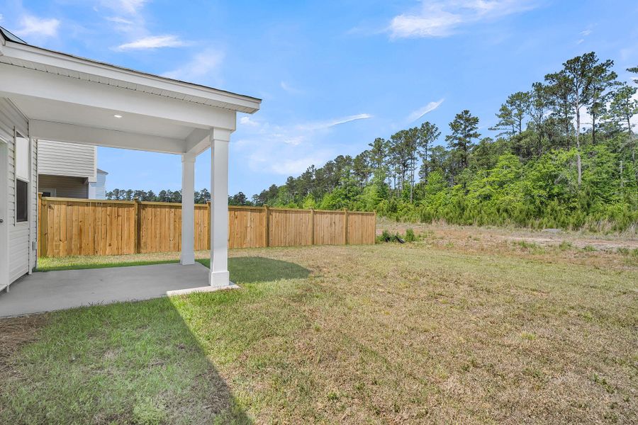 Exterior details and patio area of a home in Wildcat Chase, Summerville (Image 17).