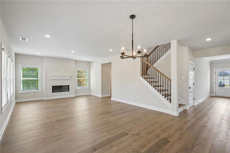 Spacious, unfurnished interior of a new home in Vines at Mill Creek - Estate Series, Braselton (Image 20). Spacious, unfurnished interior of a new home in Vines at Mill Creek - Estate Series, Braselton (Image 20).