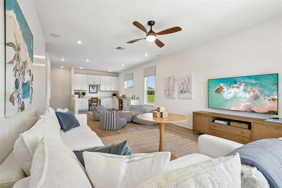 Furnished interior view inside a new home in Northlake at Ovation, Winter Garden (Image 32).
