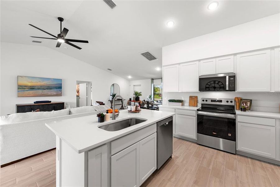 Furnished interior view inside a new home in , Citrus Springs (Image 3).