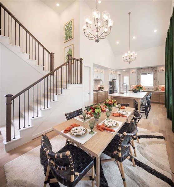 An airy dining room that complements the heart of the home