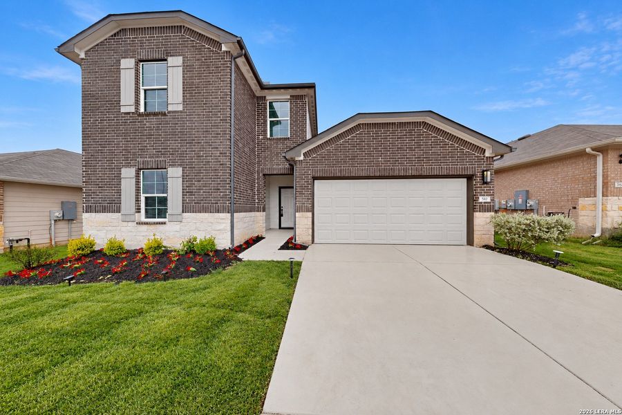 Front exterior of a new home in , Seguin, TX, highlighting curb appeal (Image 23). Front exterior of a new home in , Seguin, TX, highlighting curb appeal (Image 23).