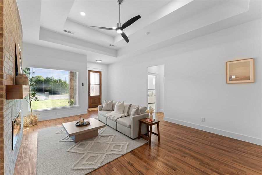 Furnished interior view inside a new home in , Glenn Heights (Image 9). Furnished interior view inside a new home in , Glenn Heights (Image 9).