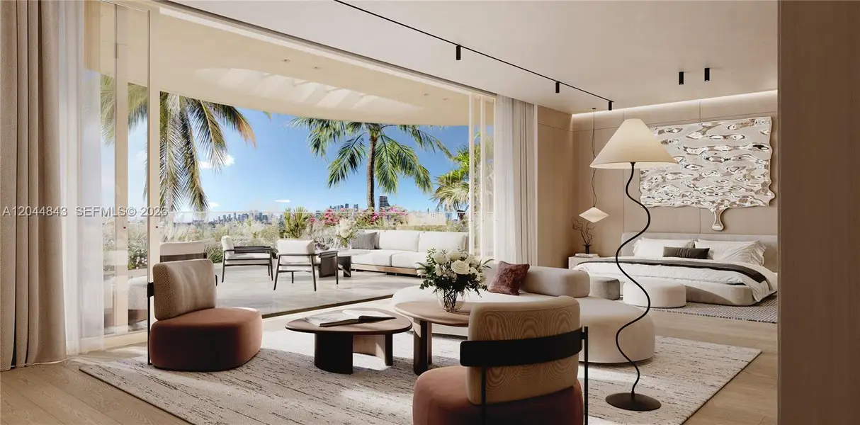 Furnished interior view inside a new home in , Miami (Image 4). Furnished interior view inside a new home in , Miami (Image 4).