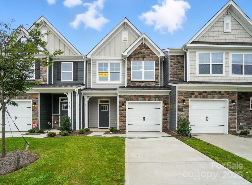 Front exterior of a new home in Harrisburg Village, Harrisburg, NC, highlighting curb appeal (Image 25). Front exterior of a new home in Harrisburg Village, Harrisburg, NC, highlighting curb appeal (Image 25).