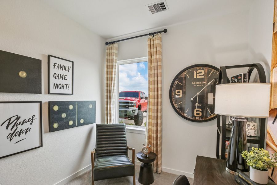 Representative furnished interior of a home built from the Charlton by Taylor Morrison in Mason Woods, Cypress (Image 33).