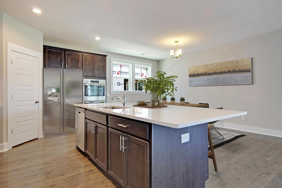 Belmont Kitchen Island Furnished