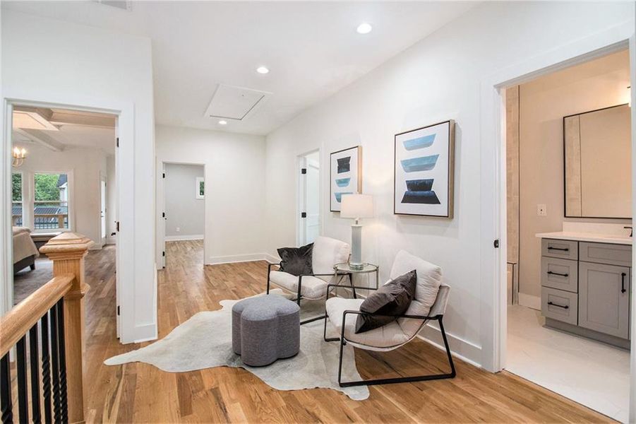 Furnished interior view inside a new home in , Atlanta (Image 5). Furnished interior view inside a new home in , Atlanta (Image 5).