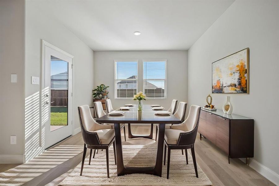 Furnished interior view inside a new home in Lakehaven - Premier Series, Farmersville (Image 13).