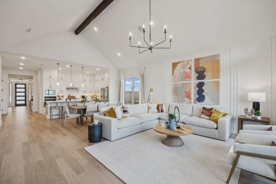 Representative furnished interior of a home built from the Seabrook by Chesmar Homes in Talia, Mesquite (Image 6). Representative furnished interior of a home built from the Seabrook by Chesmar Homes in Talia, Mesquite (Image 6).