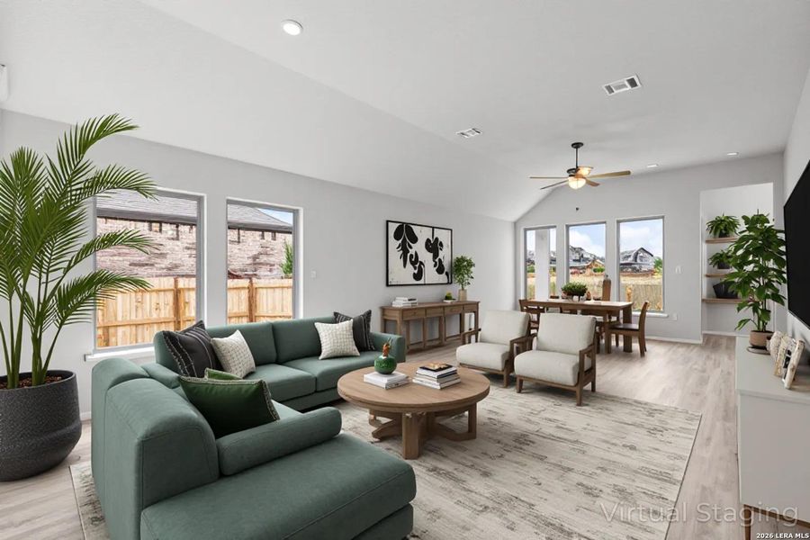 Furnished interior view inside a new home in Megan's Landing, Castroville (Image 9).