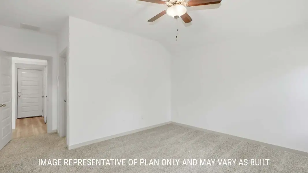 Representative unfurnished interior of a home built from the Bellvue by D.R. Horton in Woodland Park, Beaumont (Image 23).