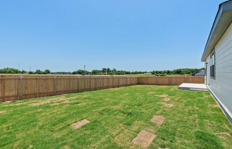 Exterior details and patio area of a home in County View, Temple (Image 17).
