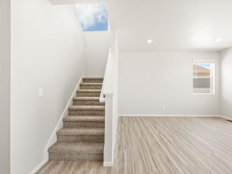 Spacious, unfurnished interior of a new home in Poudre Heights: The Lakes Collection, Windsor (Image 13).