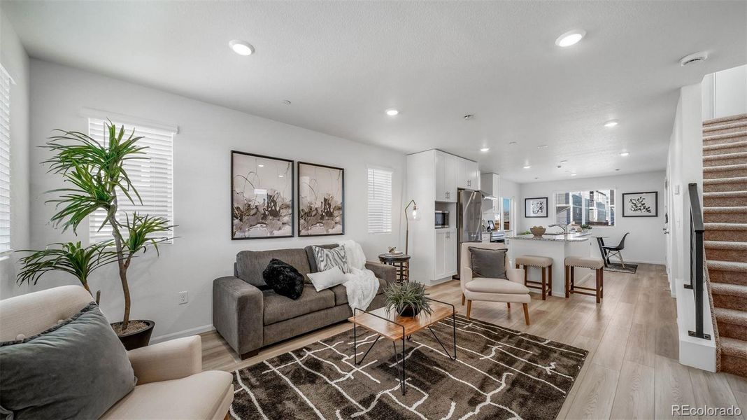Furnished interior view inside a new home in , Commerce City (Image 11).