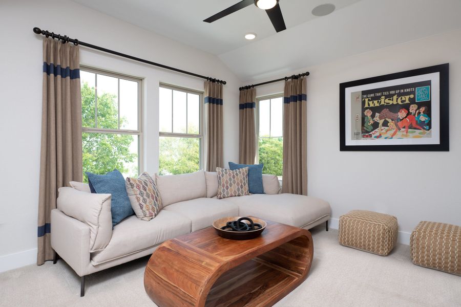 Representative furnished interior of a home built from the Sorrel by Tri Pointe Homes in Painted Tree, McKinney (Image 13).