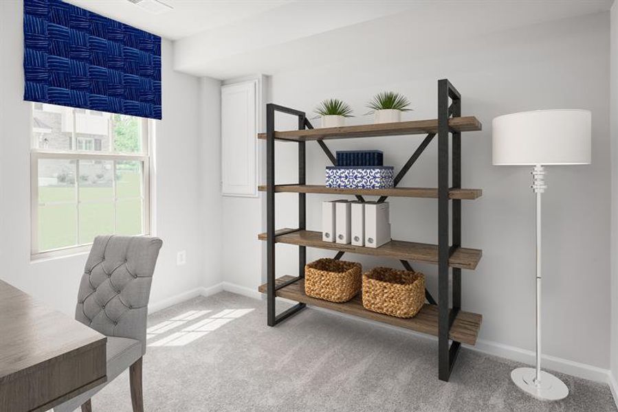 Representative furnished interior of a home built from the Spencer by Ryan Homes in Northerly, Charlotte (Image 13).