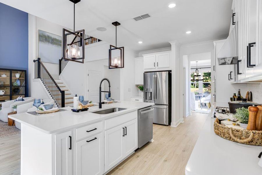 Furnished interior view inside a new home in Reserve at Hickory Walk, Kennesaw (Image 38).