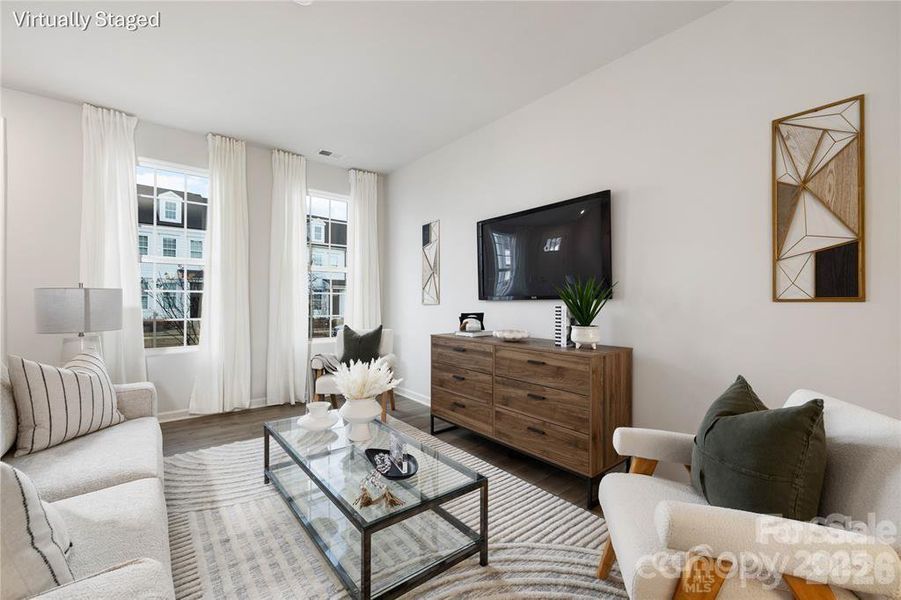 Furnished interior view inside a new home in Edgewood Preserve, Huntersville (Image 3).