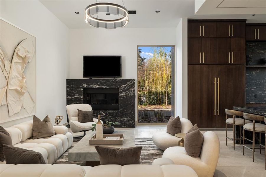 Furnished interior view inside a new home in , Dallas (Image 9).