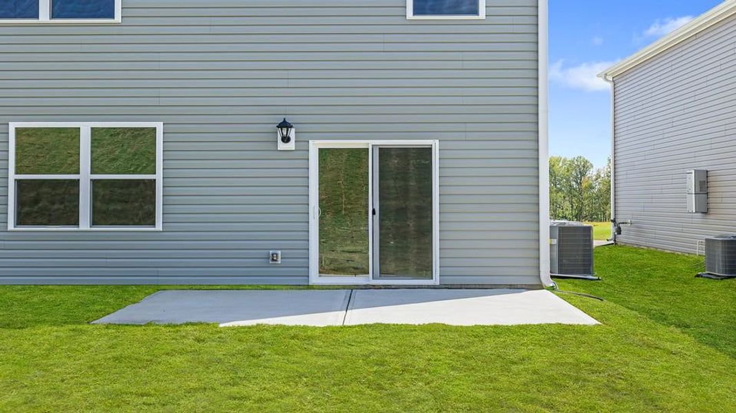 Exterior details and patio area of a home in Hunters Ridge, Woodruff (Image 20).