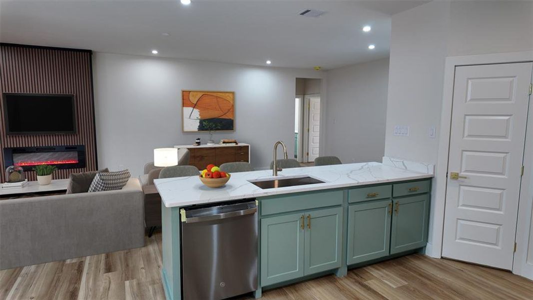 Furnished interior view inside a new home in , Lewisville (Image 4). Furnished interior view inside a new home in , Lewisville (Image 4).