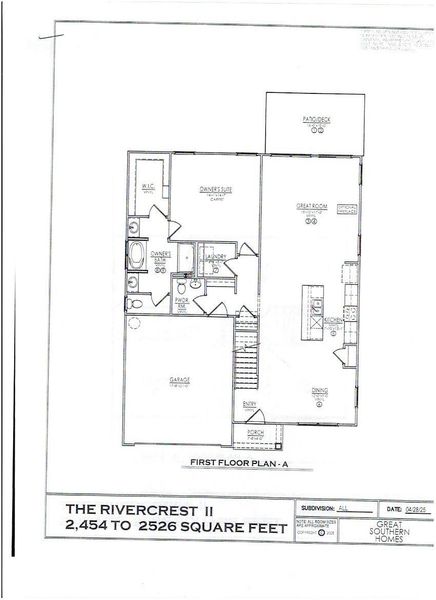2D floor plan layout of this home in Edgefield, Loris, SC (Image 3).