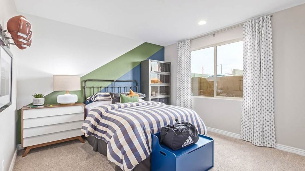 Representative furnished interior of a home built from the Sapphire by Taylor Morrison in Paradisi, Surprise (Image 28).