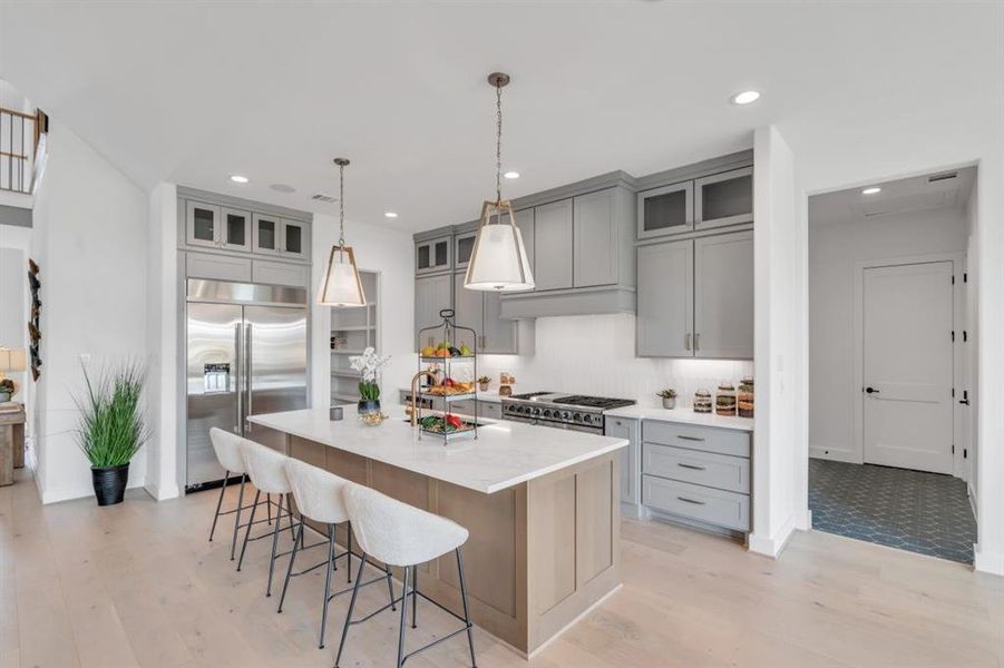 Another view of the kitchen showing the mud room entry.