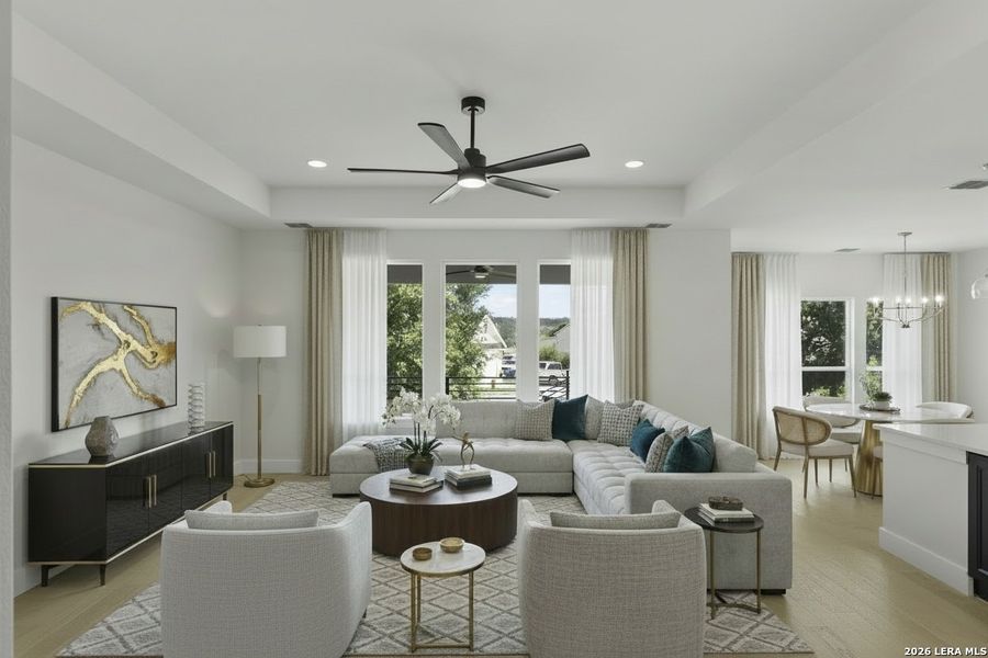 Furnished interior view inside a new home in , Kerrville (Image 8). Furnished interior view inside a new home in , Kerrville (Image 8).