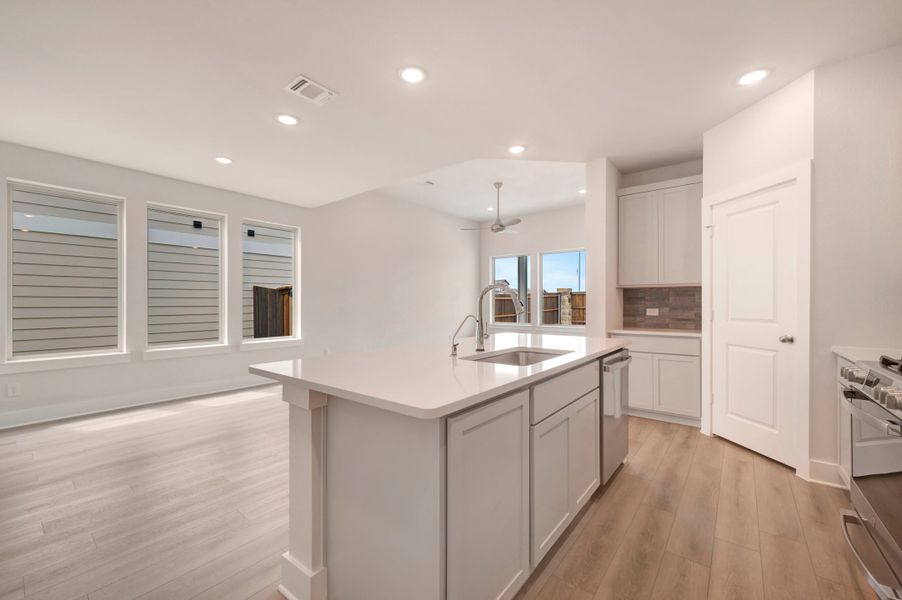Furnished interior view inside a new home in The Meadows, Denton (Image 7).