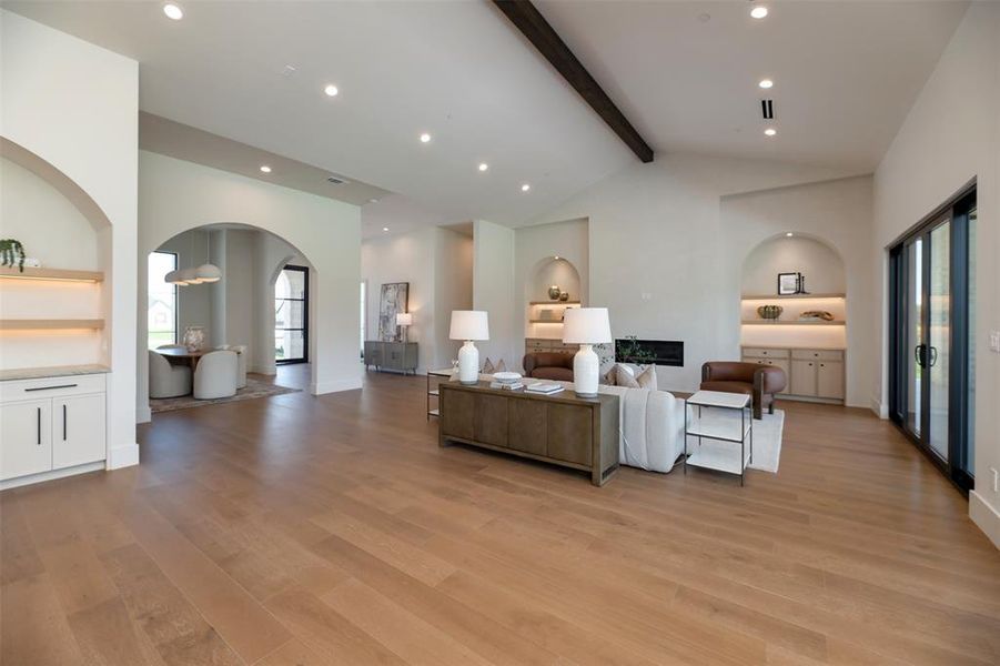 Furnished interior view inside a new home in , Heath (Image 28).