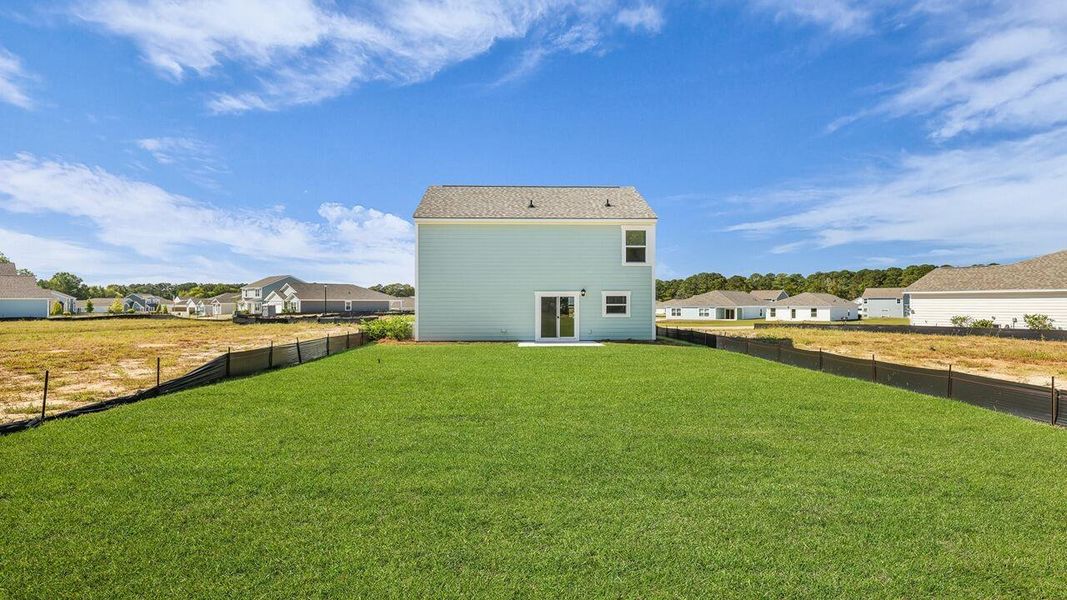 Exterior details and patio area of a home in Center Pointe, Santee (Image 3).