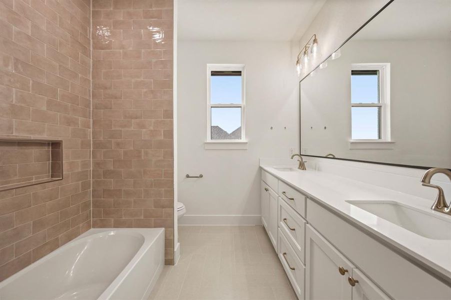 Furnished interior view inside a new home in NorthGlen, Haslet (Image 16).