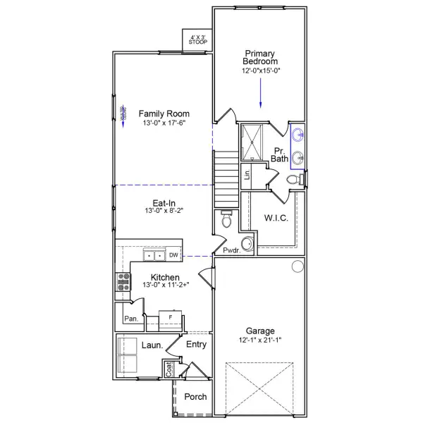 2D floor plan layout of this home in Killians Crossing, Blythewood, SC (Image 2). 2D floor plan layout of this home in Killians Crossing, Blythewood, SC (Image 2).