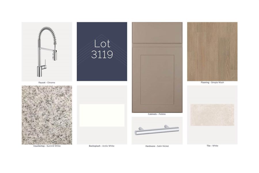 Sample of building materials used in homes in Sorella, Tomball (Image 11).