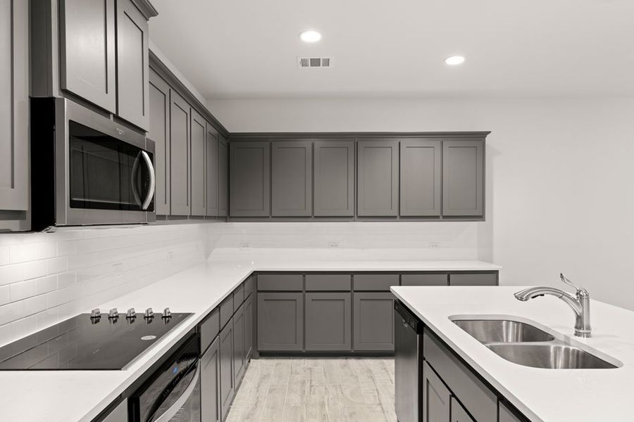 Representative exterior photo of a completed home built from the Brighton by Impression Homes in Mercer Meadows, Royse City, TX (Image 8). Representative exterior photo of a completed home built from the Brighton by Impression Homes in Mercer Meadows, Royse City, TX (Image 8).