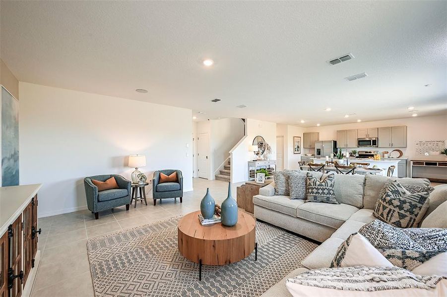 Furnished interior view inside a new home in Waterstone, Groveland (Image 17).