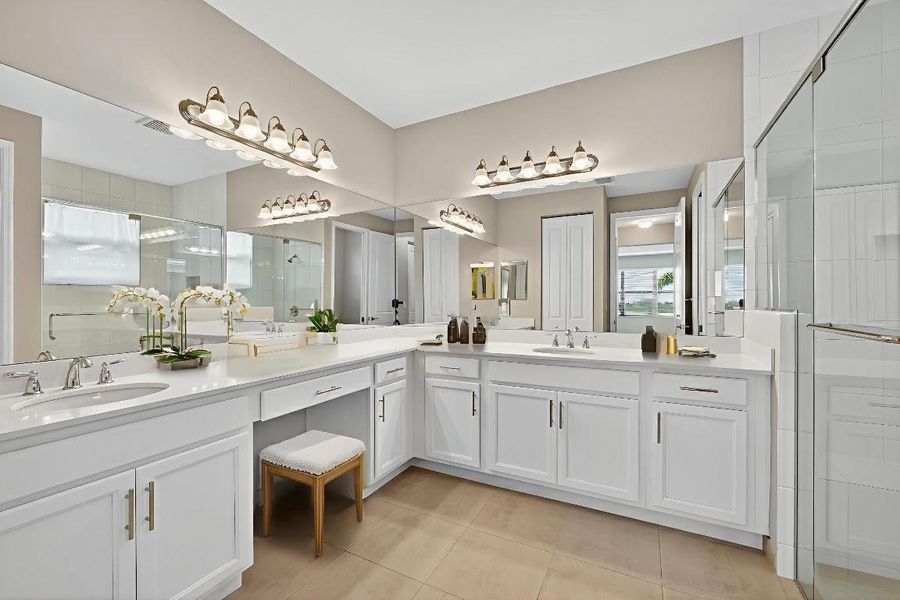 PRIMARY BATHROOM - STAGED