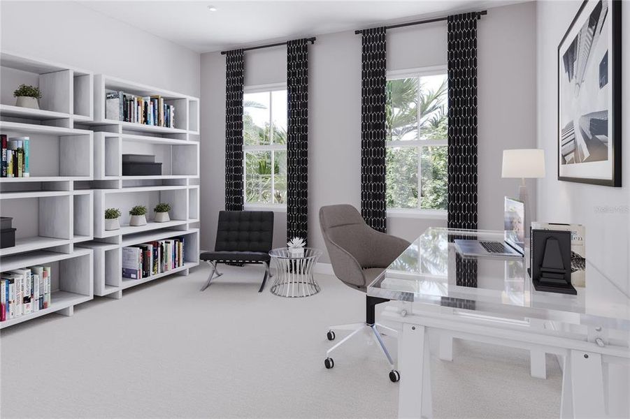 Furnished interior view inside a new home in Lake Mattie Preserve, Auburndale (Image 7). Furnished interior view inside a new home in Lake Mattie Preserve, Auburndale (Image 7).