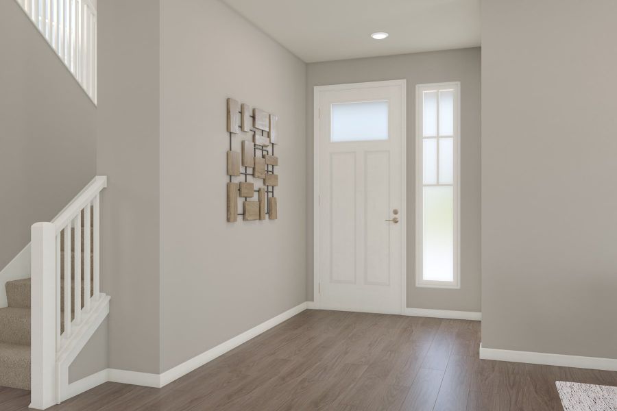 Representative unfurnished interior of a home built from the 2804 by Tri Pointe Homes in The Aurora Highlands, Aurora (Image 22).