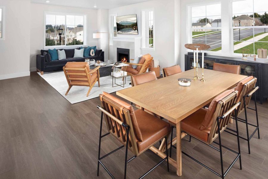 Representative furnished interior of a home built from the Belmont by Risewell Homes in Elevon, Lavon (Image 7).