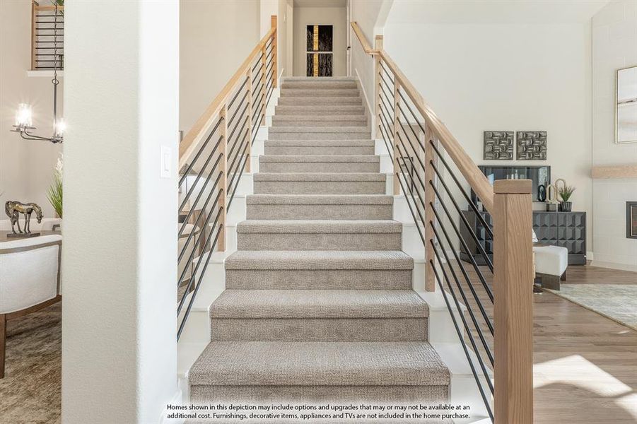 Furnished interior view inside a new home in Timberbrook, Justin (Image 8).