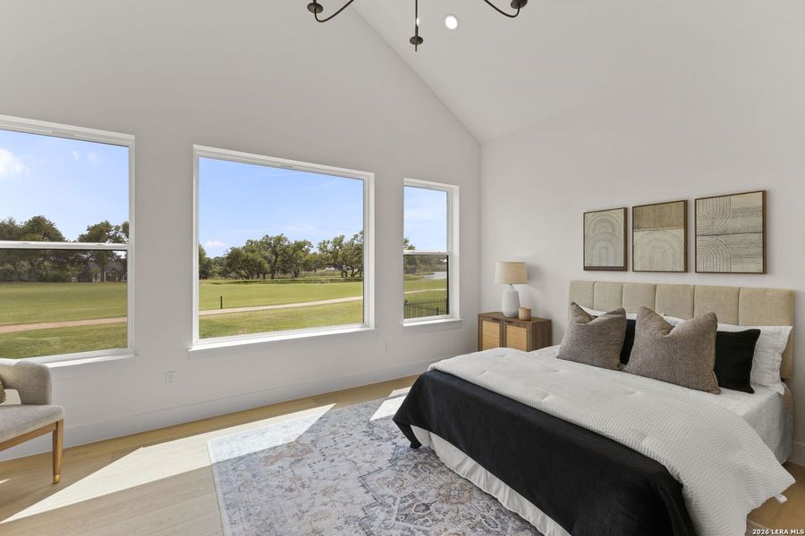 Furnished interior view inside a new home in , Blanco (Image 9). Furnished interior view inside a new home in , Blanco (Image 9).