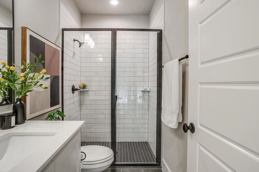 Representative furnished interior of a home built from the The Blaire by Elmwood Custom Homes in Matthews Farm, Venus (Image 30).