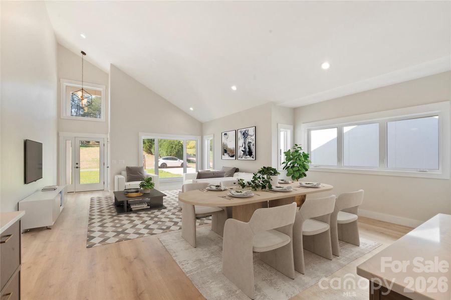 Furnished interior view inside a new home in , Hickory (Image 14).